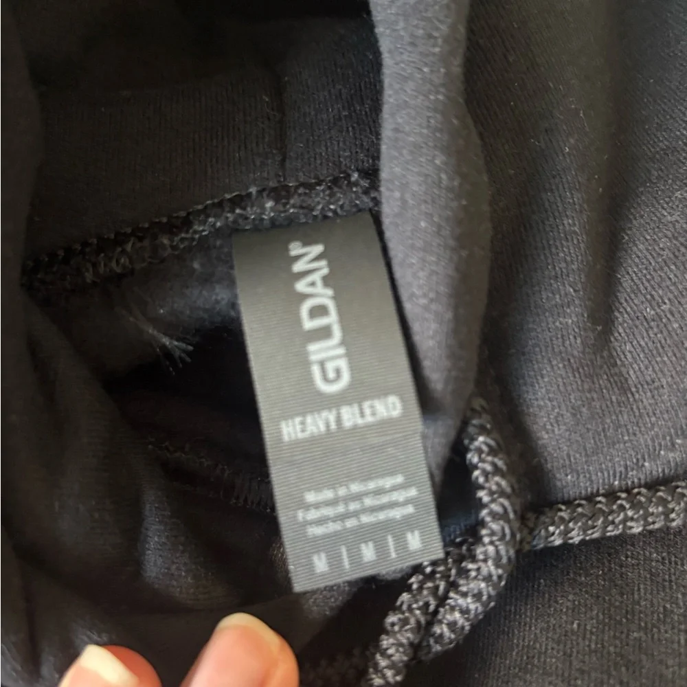 Gildan Black Heavy Blend Hoodie - Picture 2 of 2